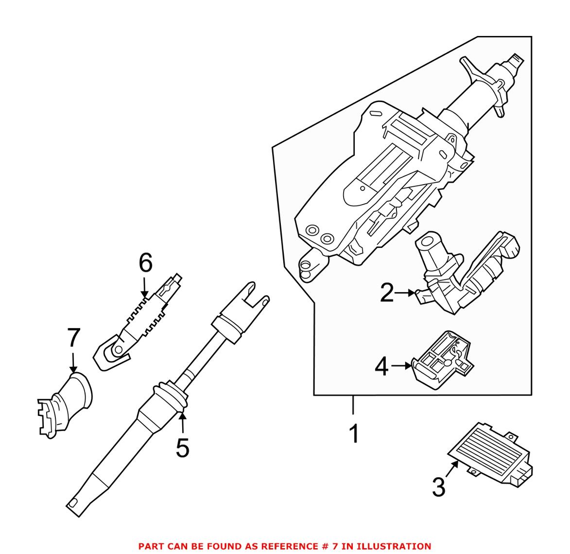 BMW Steering Coupling Boot 32306753358